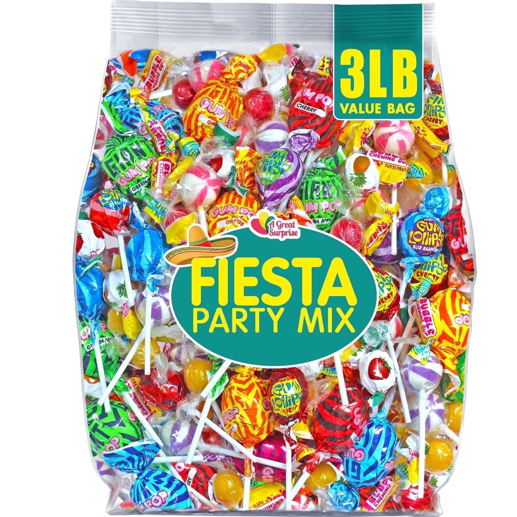 A Great Surprise Assorted Candy Mix, 3 lb Bulk Individually Wrapped Candy Variety Pack for Cinco De Mayo, Piñatas, Goodie Bags, Candy Bowls, Party Favors & Events