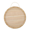 Plaid Wood Surfaces Round Beaded Edge Plaque, 15"