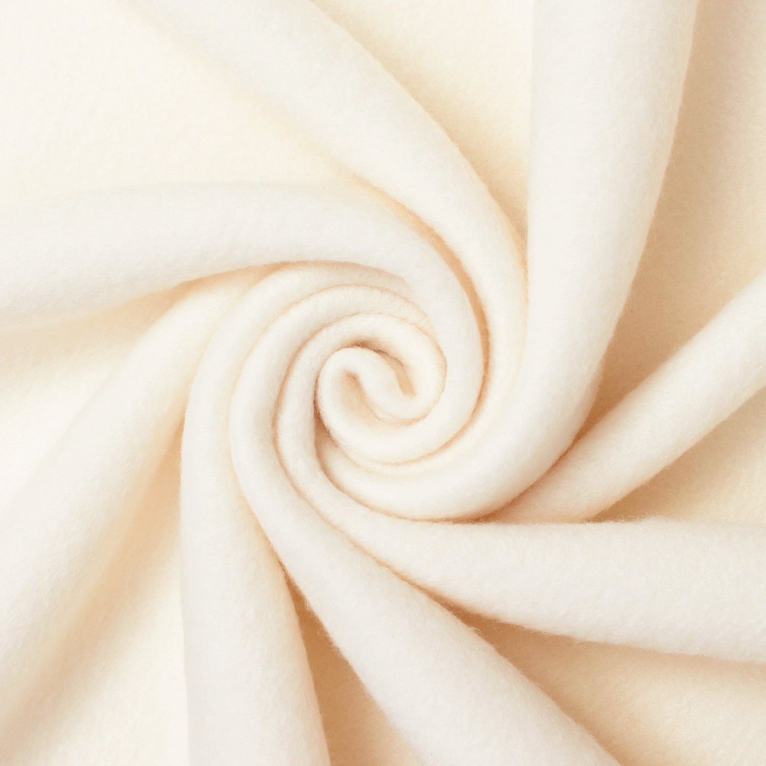 Polar Fleece 60" Soft Anti-Pill Polyester Flannel Fabric by the Yard – For Blankets, Jackets, Hats, Crafts & Sewing Projects (White, 1 Yard)