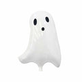 QISIWOLE Halloween Ghost Balloons Set of 50, White Latex Party Decoration for Spooky Celebrations, 18.50 x 13.8 in