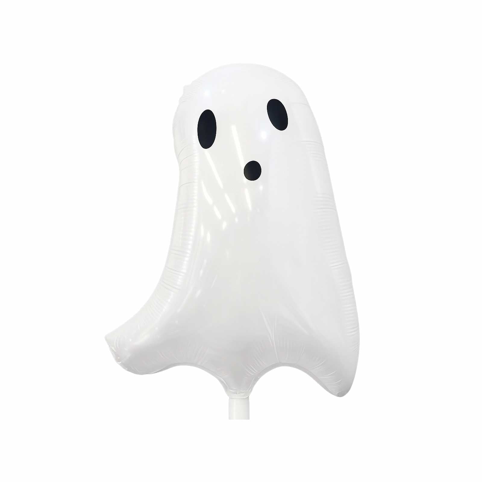 QISIWOLE Halloween Ghost Balloons Set of 50, White Latex Party Decoration for Spooky Celebrations, 18.50 x 13.8 in