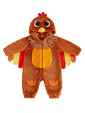 RUINIXCW Toddler Baby Girl Boy Thanksgiving Turkey Costume Kids Halloween Costume Infant Baby Boy Girl Fall Winter Clothes Warm Flannel Romper Long Sleeve Hooded Zip Up Jumpsuit