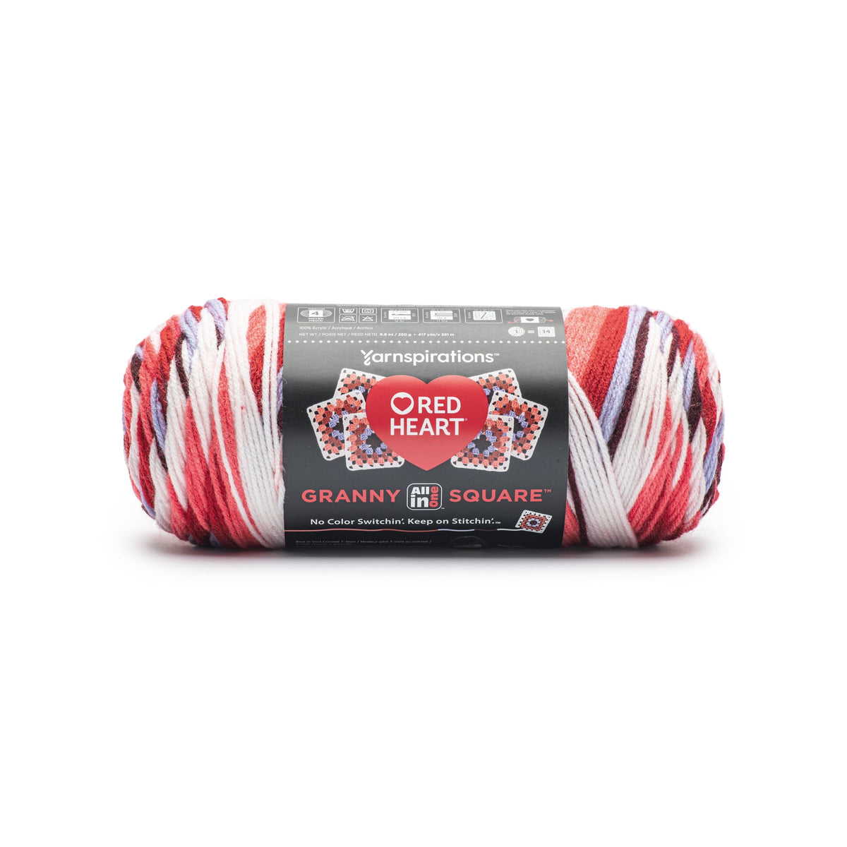 Red Heart Granny Square Yarn, Soft White - Frigid, #4 Medium, Acrylic, 8.8oz/250g, 417 Yards