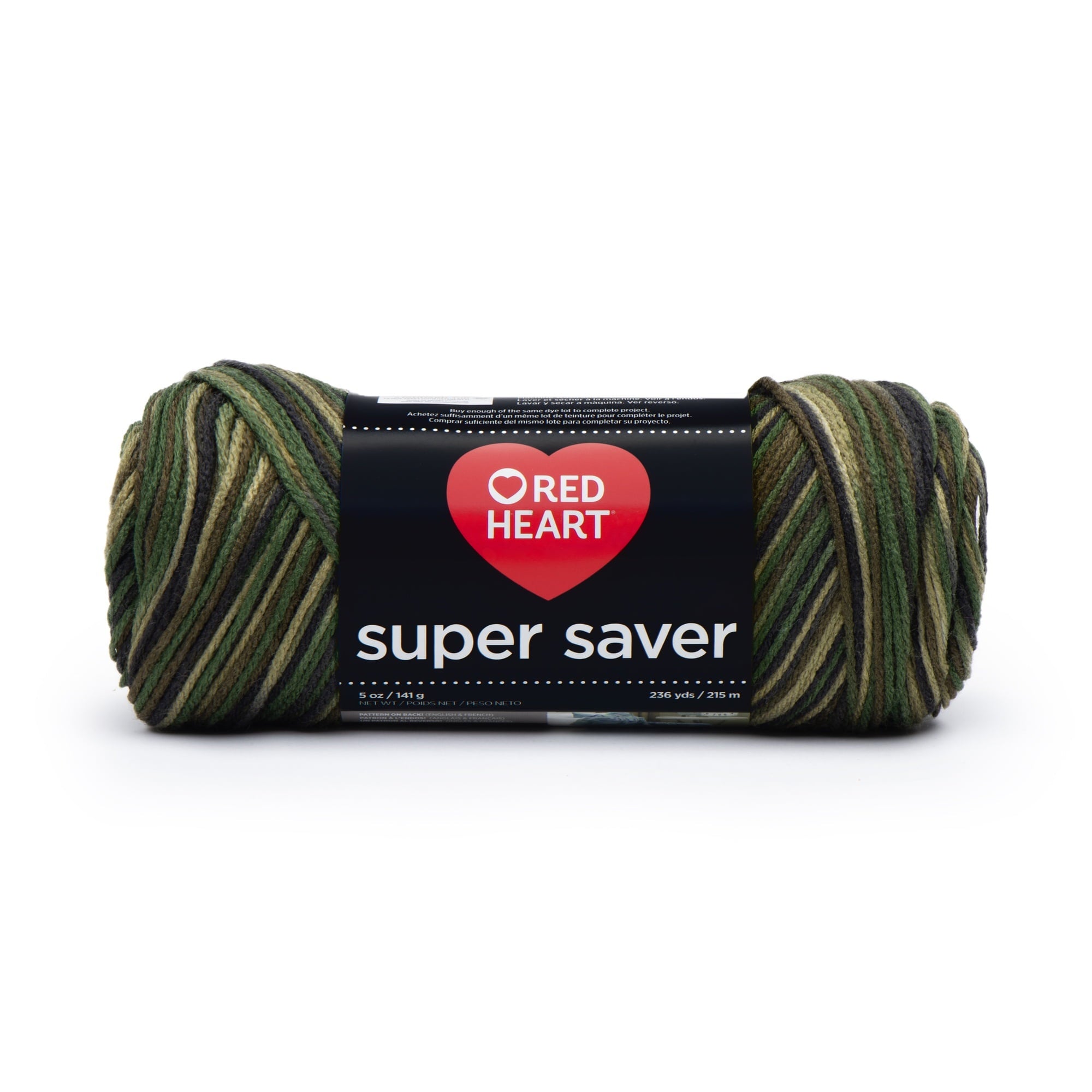 Red Heart® Super Saver® 4 Medium Acrylic Yarn, Bonbon Print 5oz/142g, 236 Yards
