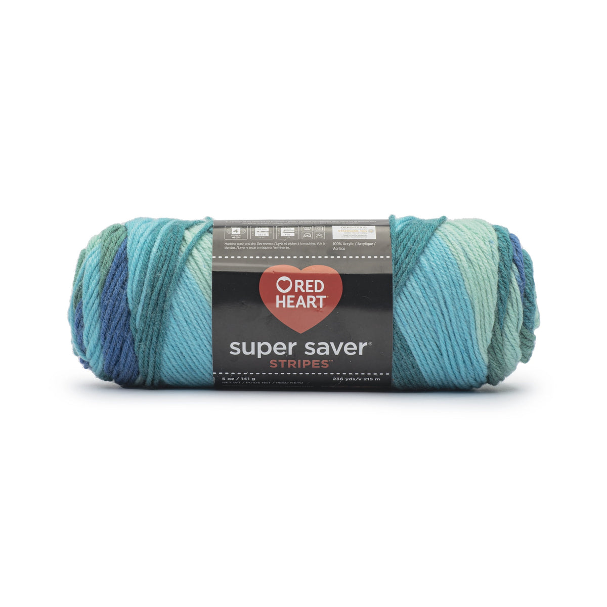 Red Heart® Super Saver® 4 Medium Acrylic Yarn, Bonbon Print 5oz/142g, 236 Yards