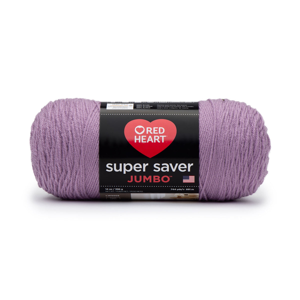 Red Heart® Super Saver® Jumbo #4 Medium Acrylic Yarn, White 14oz/396g, 744 Yards