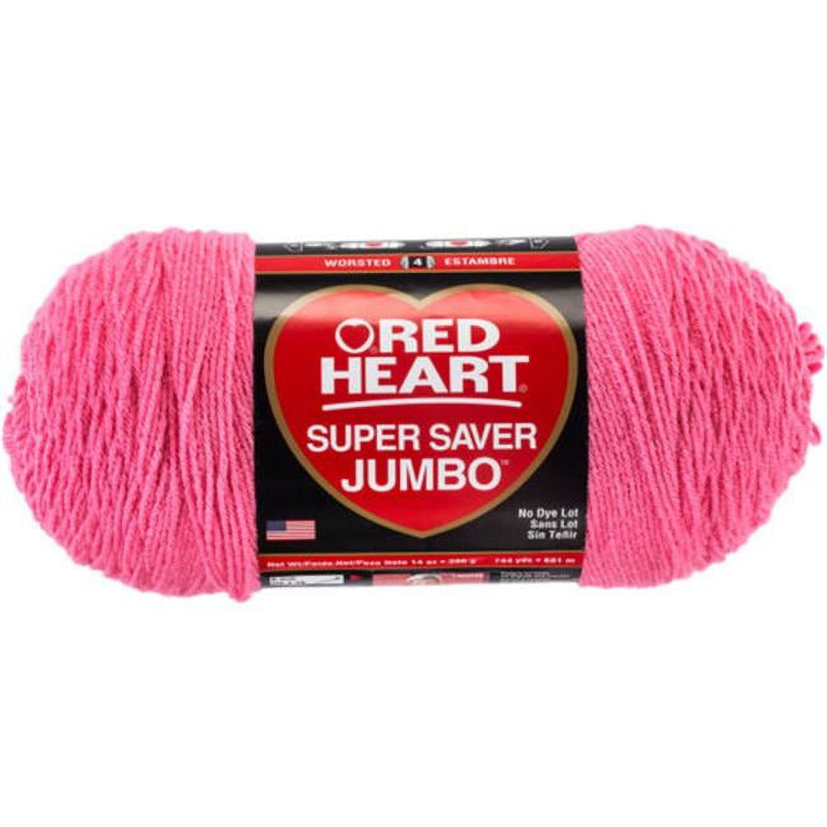 Red Heart® Super Saver® Jumbo #4 Medium Acrylic Yarn, White 14oz/396g, 744 Yards