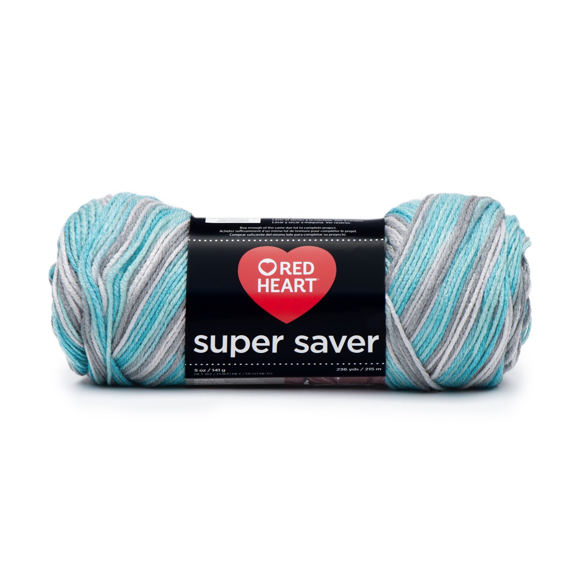 Red Heart® Super Saver® 4 Medium Acrylic Yarn, Bonbon Print 5oz/142g, 236 Yards