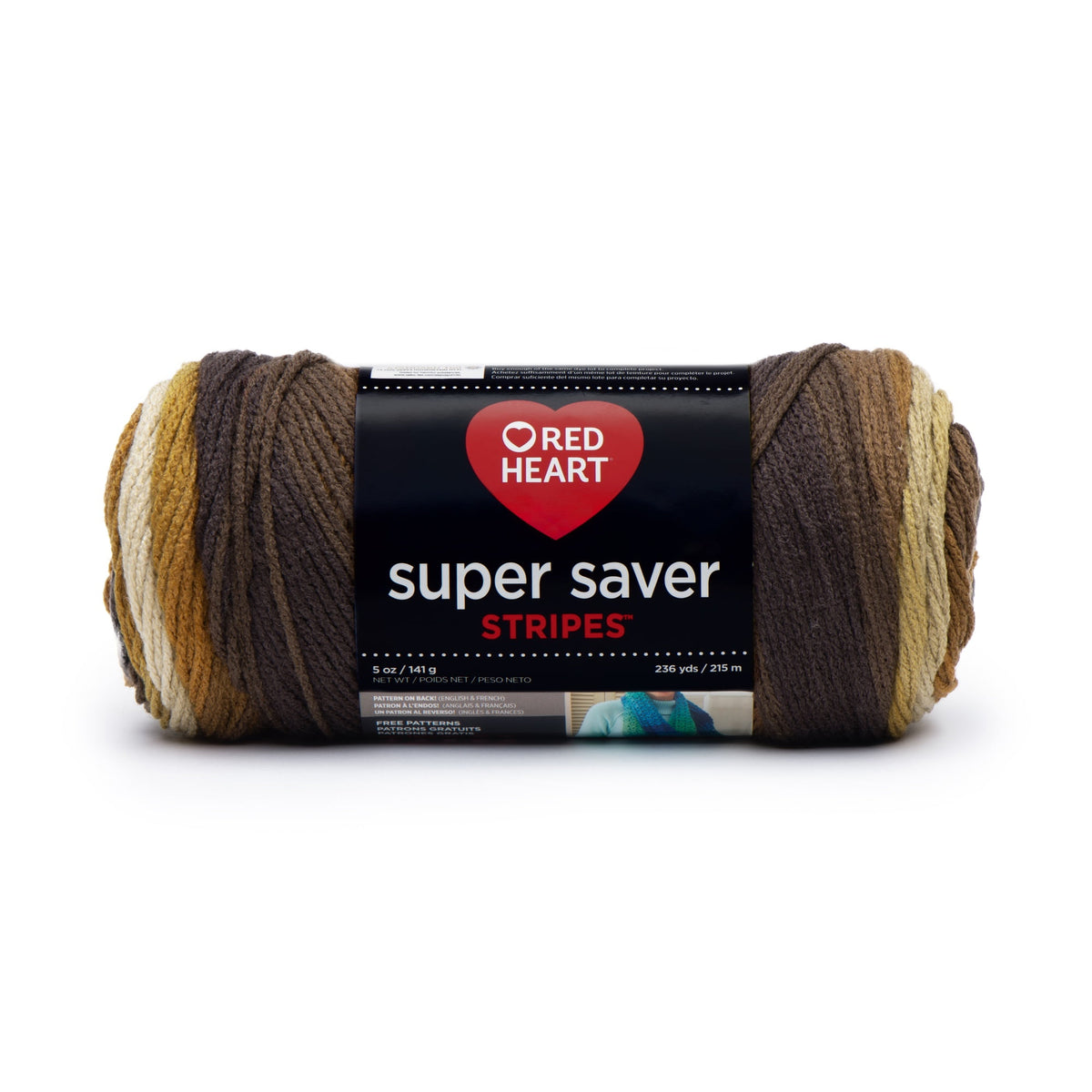 Red Heart® Super Saver® 4 Medium Acrylic Yarn, Bonbon Print 5oz/142g, 236 Yards