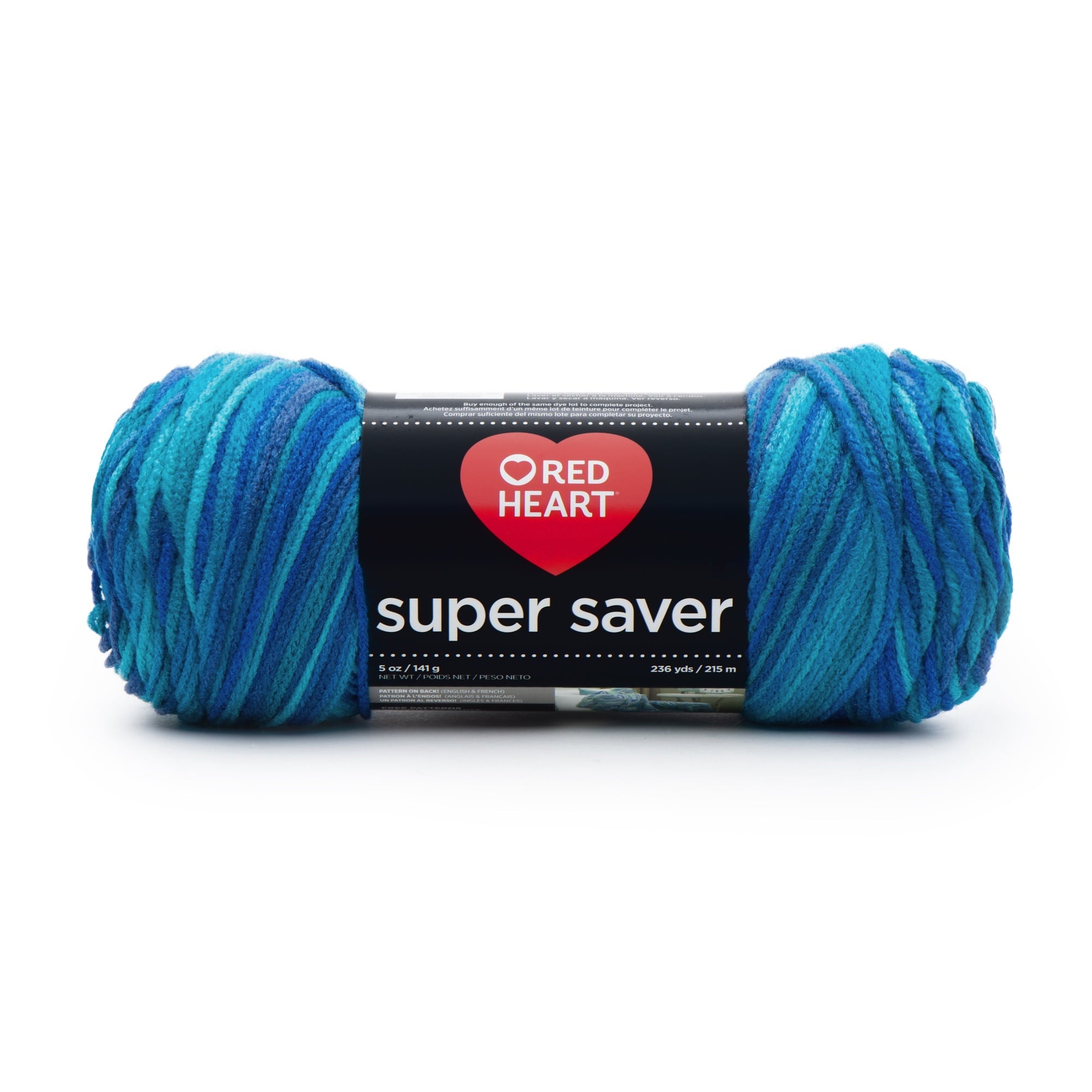 Red Heart® Super Saver® 4 Medium Acrylic Yarn, Bonbon Print 5oz/142g, 236 Yards