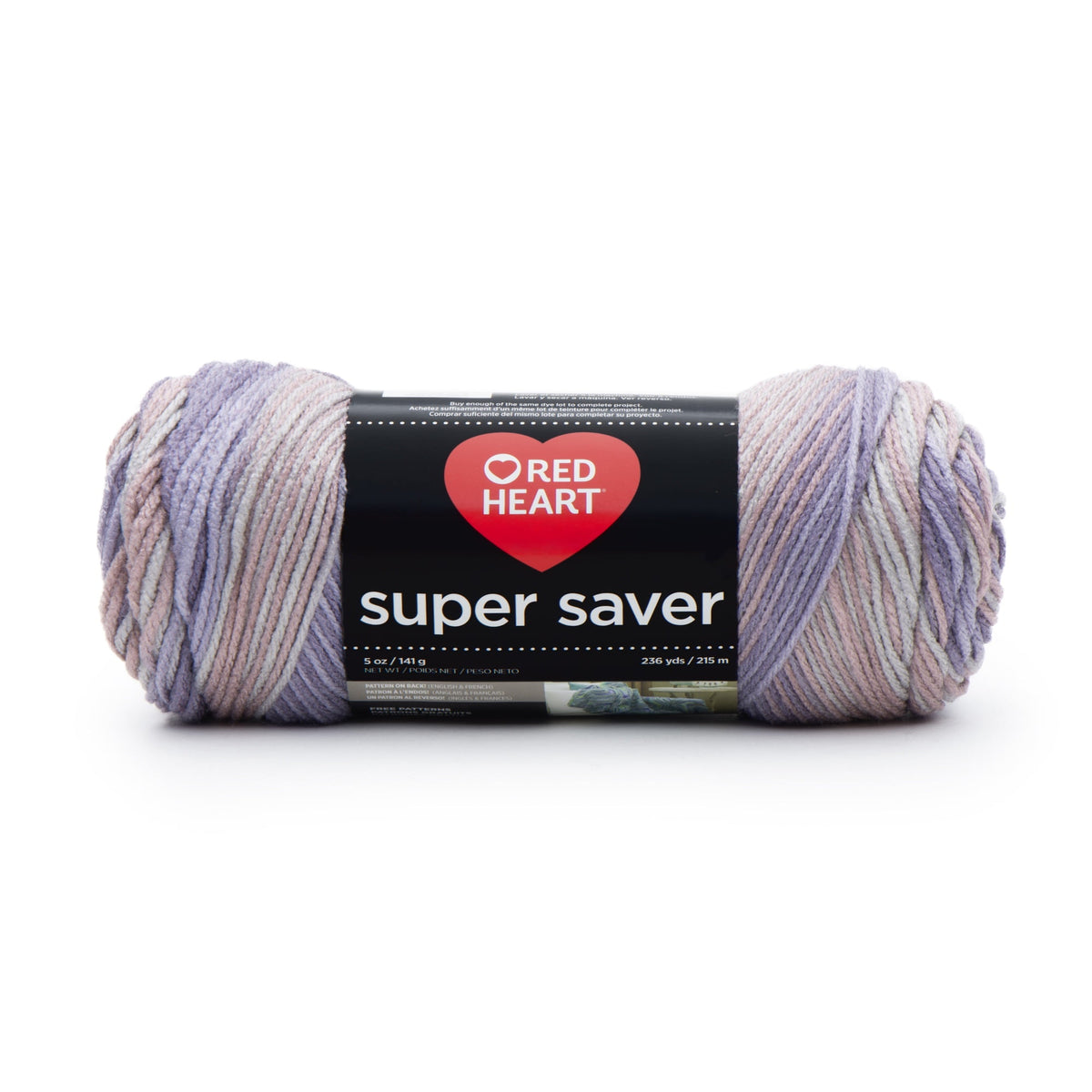 Red Heart® Super Saver® 4 Medium Acrylic Yarn, Bonbon Print 5oz/142g, 236 Yards