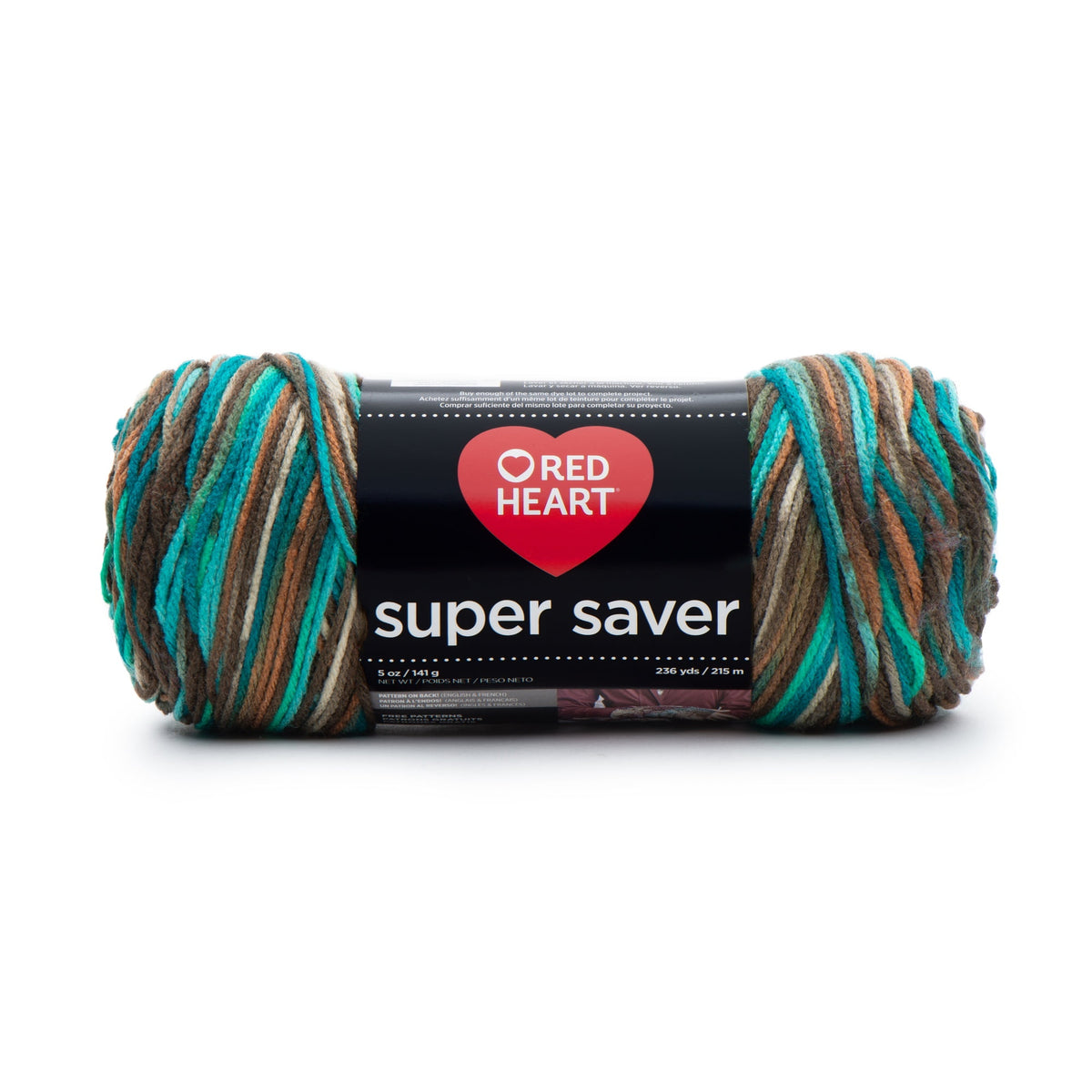 Red Heart® Super Saver® 4 Medium Acrylic Yarn, Bonbon Print 5oz/142g, 236 Yards