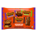 Reese's Assorted Milk Chocolate Snack Size Peanut Butter Shapes, Halloween Candy Bag, 9 oz