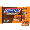 Snickers Pumpkin Milk Chocolate Halloween Candy Bulk Pack of 6 - 1.1 oz
