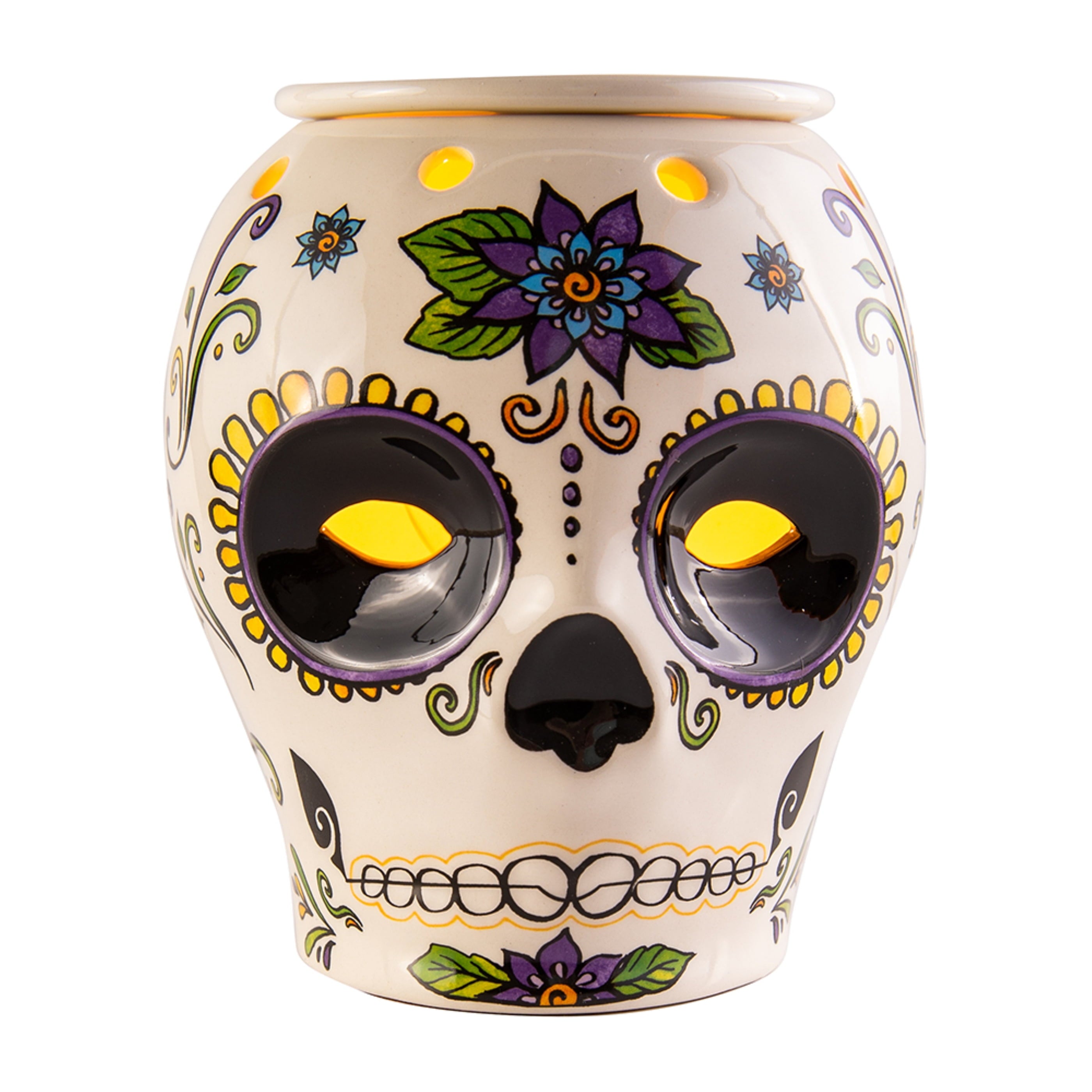 Scentsationals Wax Melt Warmer, Wax Warmer for Scented Wax Melts - Day of The Dead Collection Vistoso - Candle Wax Melter for Fragrance Cubes and Tarts