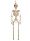 Seasons 36" Animated Posable Skeleton, Light Up Eyes and Sound with Motor Mouth, Halloween Decoration for Crazy Bonez Skeleton Line