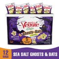 Sensible Portions Garden Veggie Ghosts & Bats Sea Salt Snack Chips Multipack, 0.5 oz (12 Count)