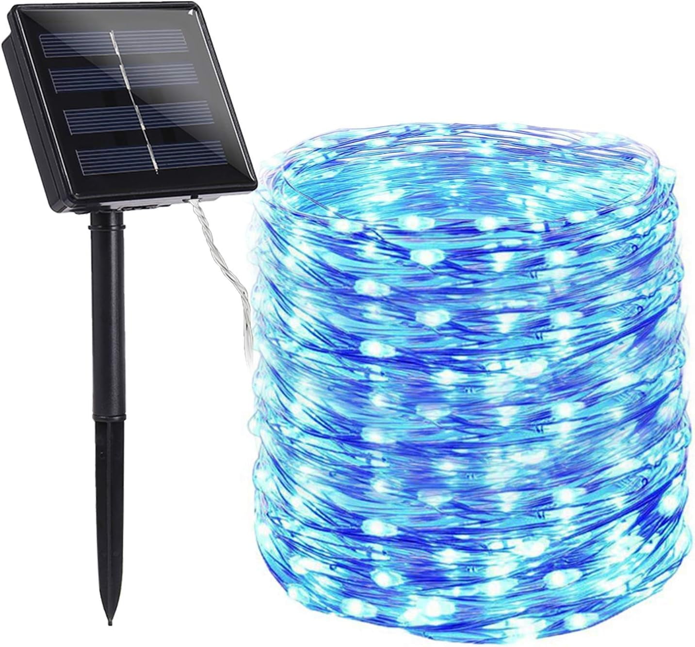 Solar String Lights for Outdoor,99ft 300 LED Bright Copper Wire Fairy Lights Waterproof Solar Lights with 8 Modes for Tree Garden Party Wedding Christmas Decor (Multicolor)