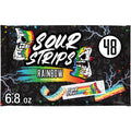 Sour Strips Rainbow Flavored Chewy, Halloween Candy Bag, 6.8 oz (48 Pieces)