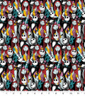 Springs Creative 18" x 21" Cotton NBC Jack Sally Packed Precut Sewing & Craft Fabric, Multi-color