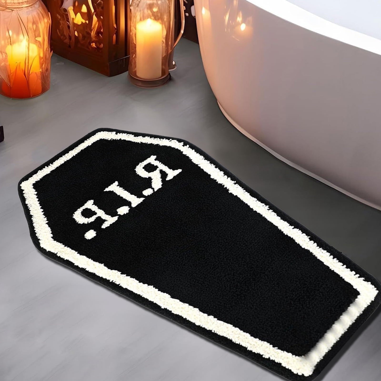 Stijggn Halloween Kitchen Mats for Floor Halloween Rugs Halloween Thanksgiving Decorations Doormat, Welcome Mats for Front Door,Spooky Outdoor Mats for Home Decor Holiday Decorative