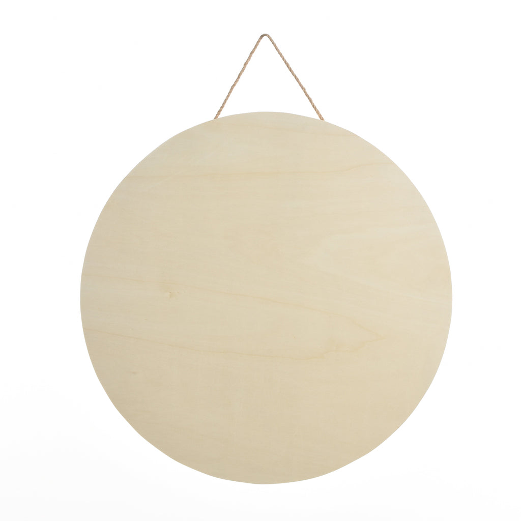 Stylecraft 17.9" Round Unfinished Wood Plaque (1 Each)