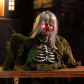 Summercome Halloween Outdoor Decoration Zombie Groundbreaker, Animatronics Zombie Props Halloween Outside Decor, Animated Groundbreaker with Sound & Glowing Eyes for Lawn Yard Haunted House Decor