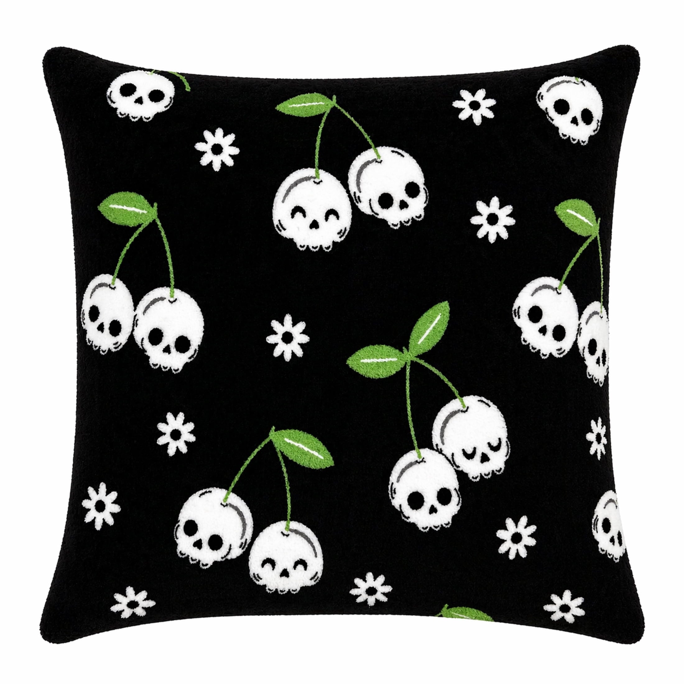 Summerween 18"x18" Plush Decorative Pillow, Vacation Ghosts