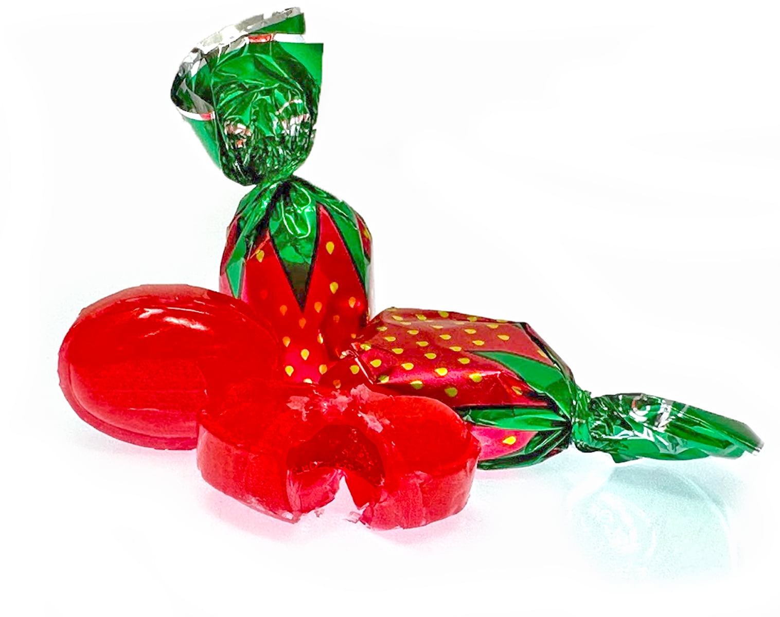 SweetGourmet Arcor Strawberry Bon Bons Hard Candy Wrapped, Fruit-Filled Premium Candies, 1 Pound Bag