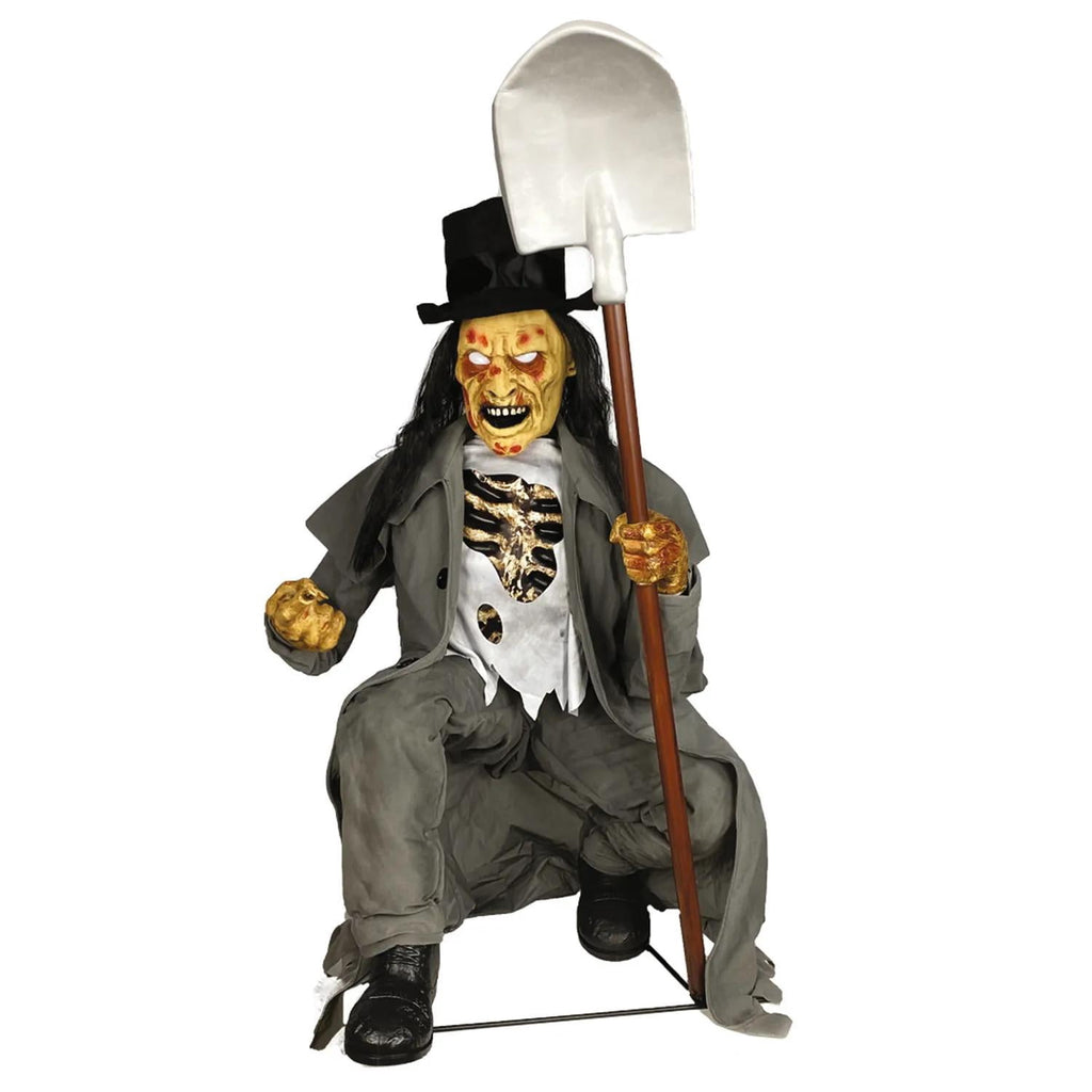 Tekky Toys Animated Crouching Grave Digger Halloween Decoration - 43 in