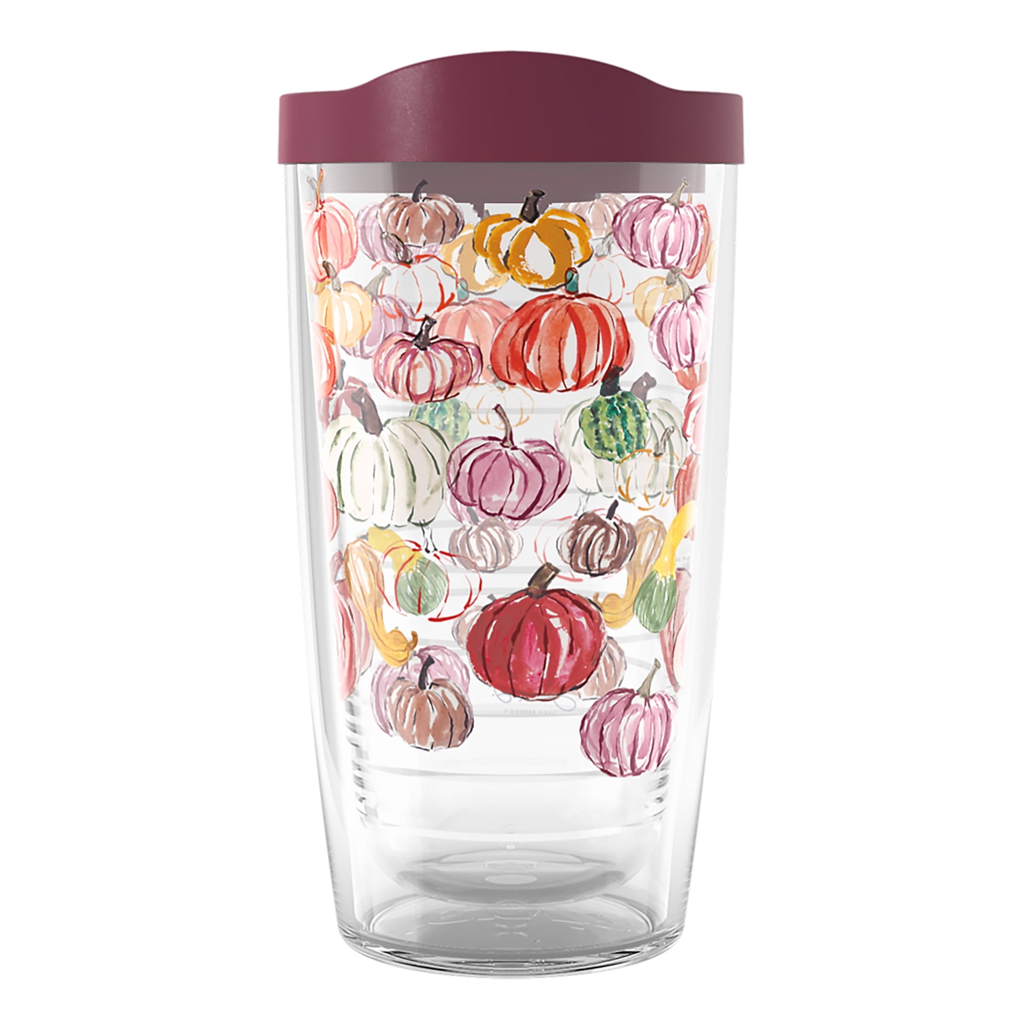Tervis Sara Berrenson Fall Pumpkin Pattern Made in Double Walled Insulated Tumbler Travel Cup Keeps Drinks Cold & Hot, 24oz, Classic