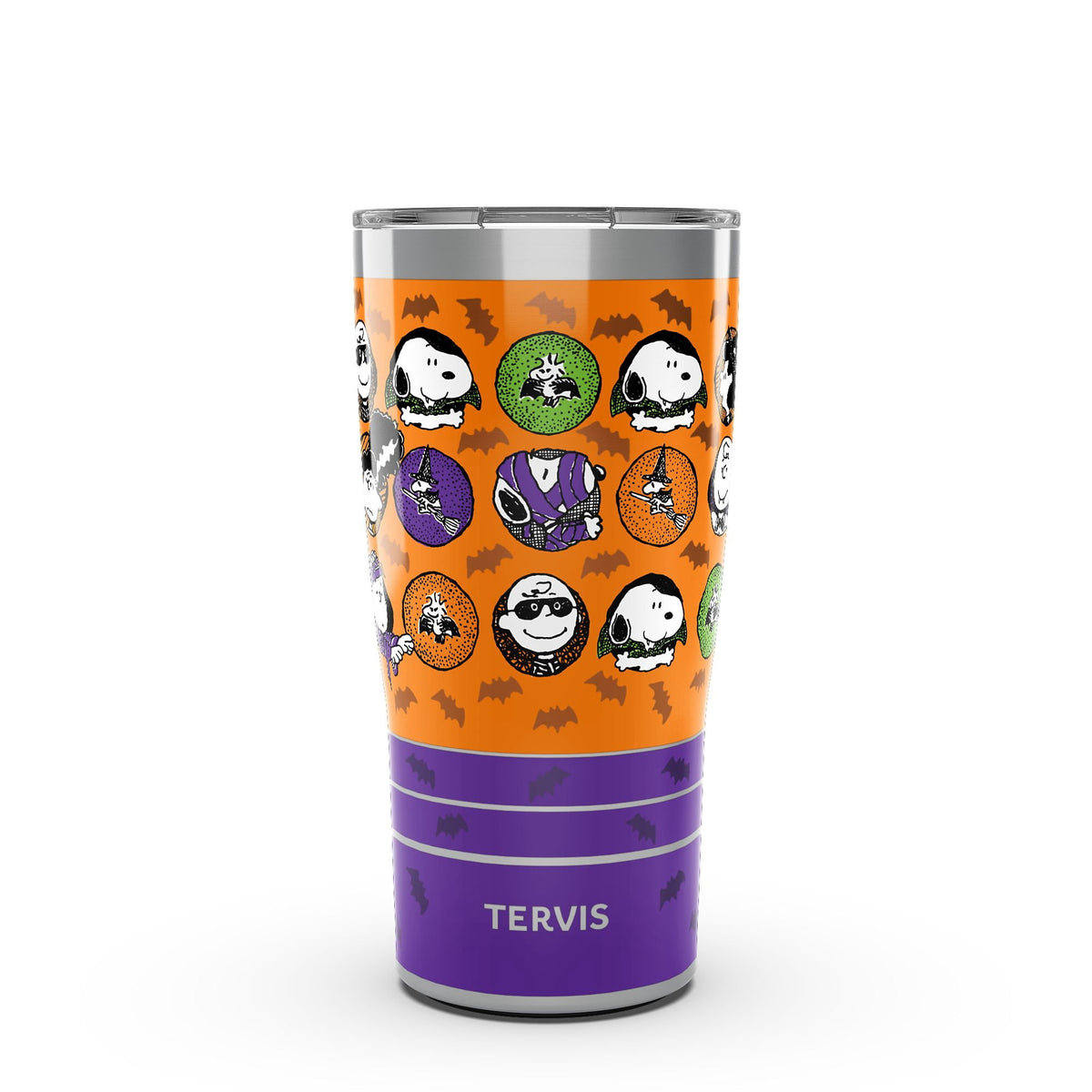 Tervis Traveler Peanuts™ - Halloween Gang Pattern Made in USA Double Walled Insulated Tumbler Travel Cup Keeps Drinks Cold & Hot, 20OZ,