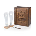 Nightmare Before Christmas - Jack - Beverage Glass Gift Set, (Acacia Wood)