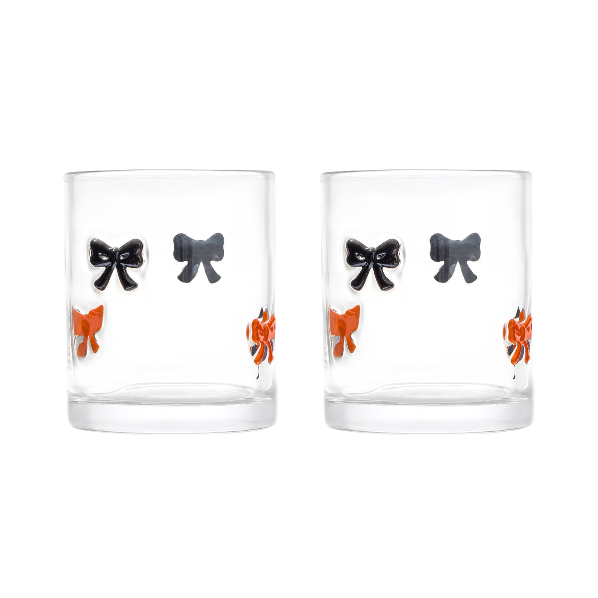 Thyme & Table 12 fl oz White Pumpkin Charm Glass Set, Pack of 2