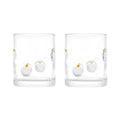 Thyme & Table 12 fl oz White Pumpkin Charm Glass Set, Pack of 2