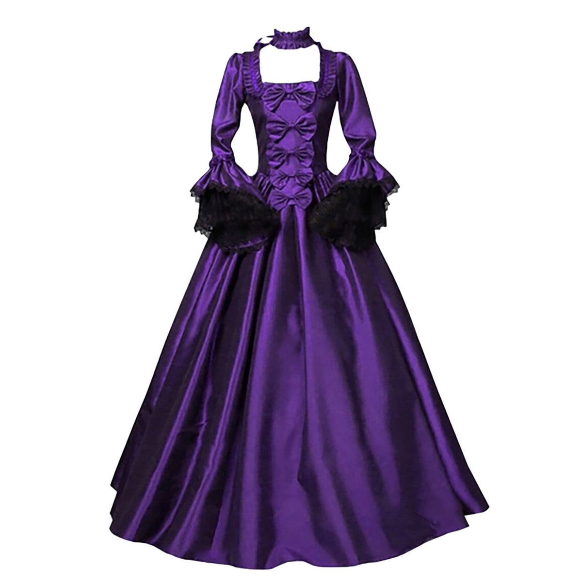 UPPADA Halloween Costumes for Women Cute 2024 Victorian Dress Ball Gown for Women Medieval Halloween Costumes Plus Size Vintage Dresses Floor Length Gothic Clothes