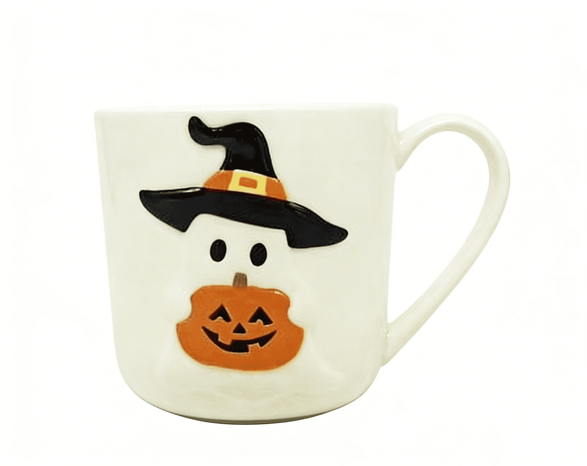 Way To Celebrate Halloween Ghost Stoneware Mugs, 2-Pack, 14.88 oz