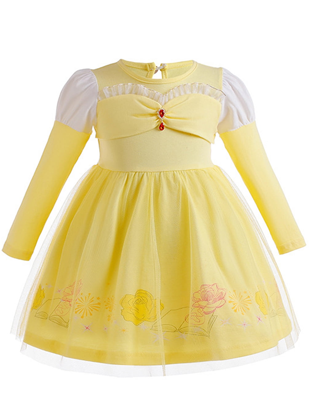 WIBACKER 1-6Y Toddler Girls Princess Costumes Dresses Fancy Dress Up Clothes for Halloween Party Cosplay, Christmas Gift