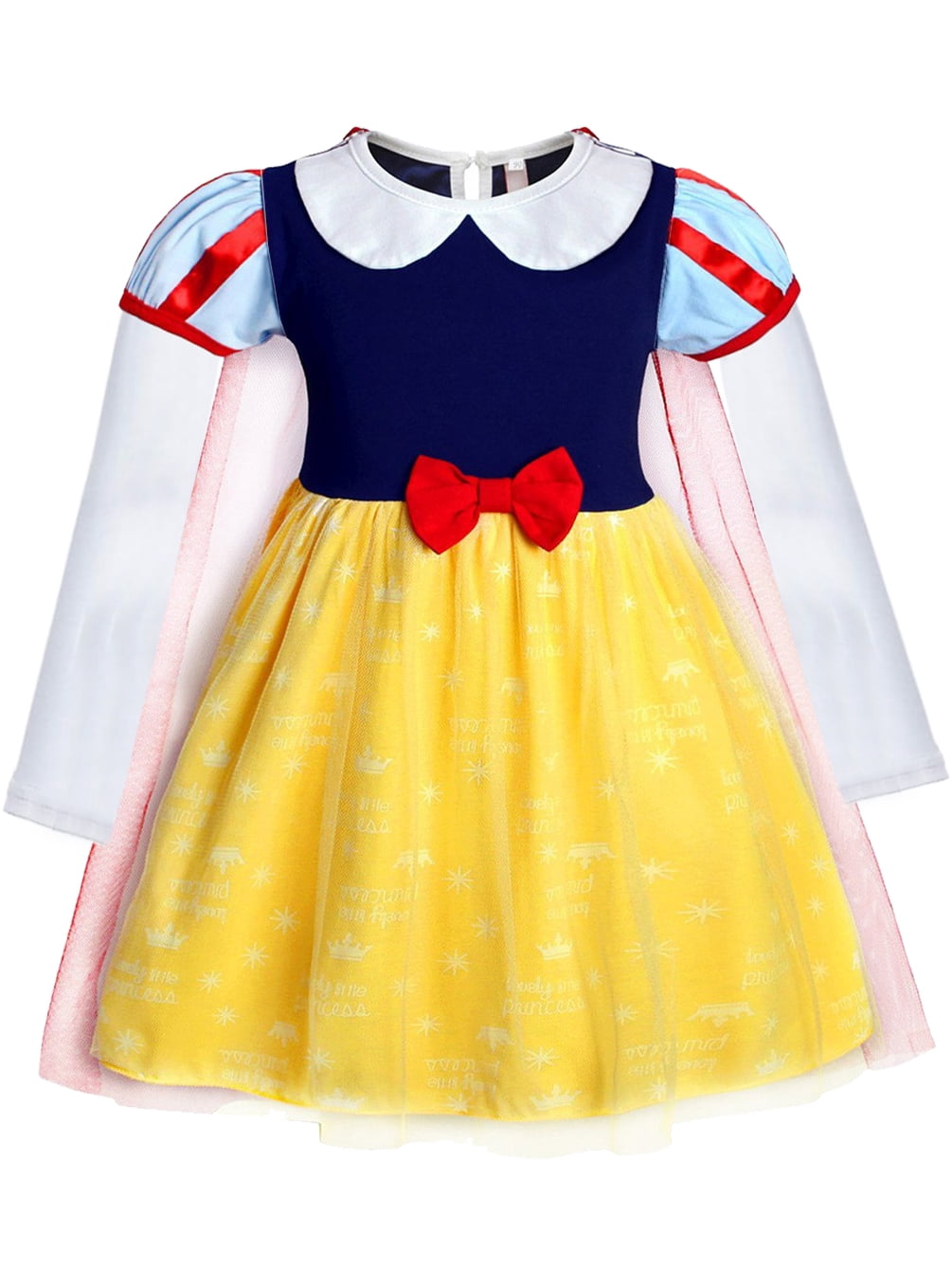 WIBACKER 1-6Y Toddler Girls Princess Costumes Dresses Fancy Dress Up Clothes for Halloween Party Cosplay, Christmas Gift