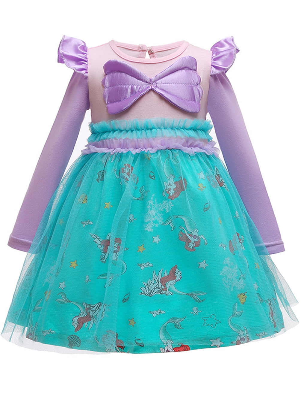 WIBACKER 1-6Y Toddler Girls Princess Costumes Dresses Fancy Dress Up Clothes for Halloween Party Cosplay, Christmas Gift