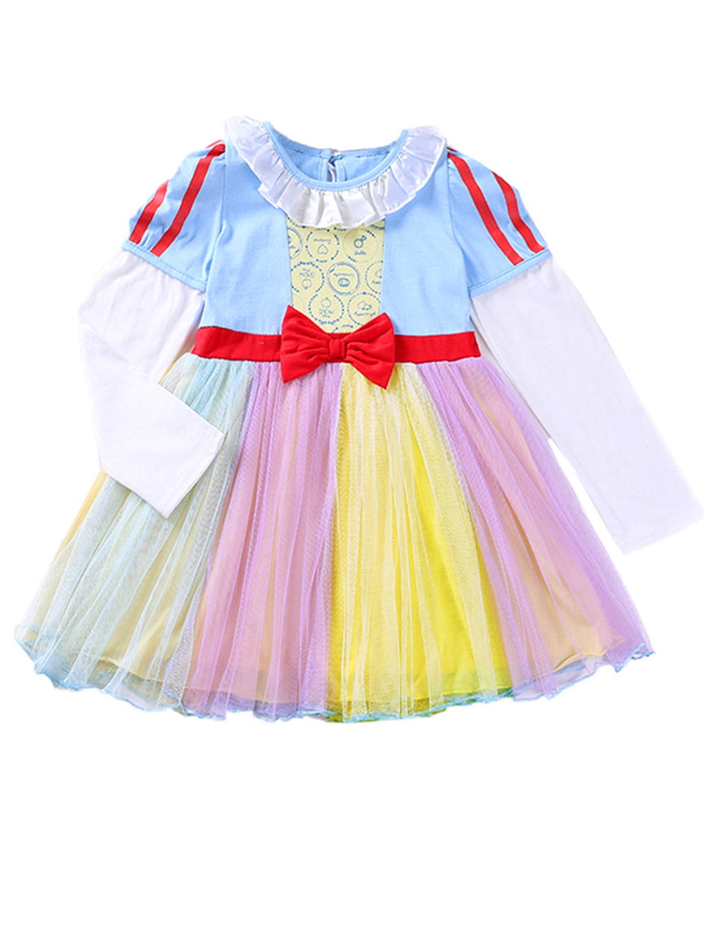 WIBACKER 1-6Y Toddler Girls Princess Costumes Dresses Fancy Dress Up Clothes for Halloween Party Cosplay, Christmas Gift