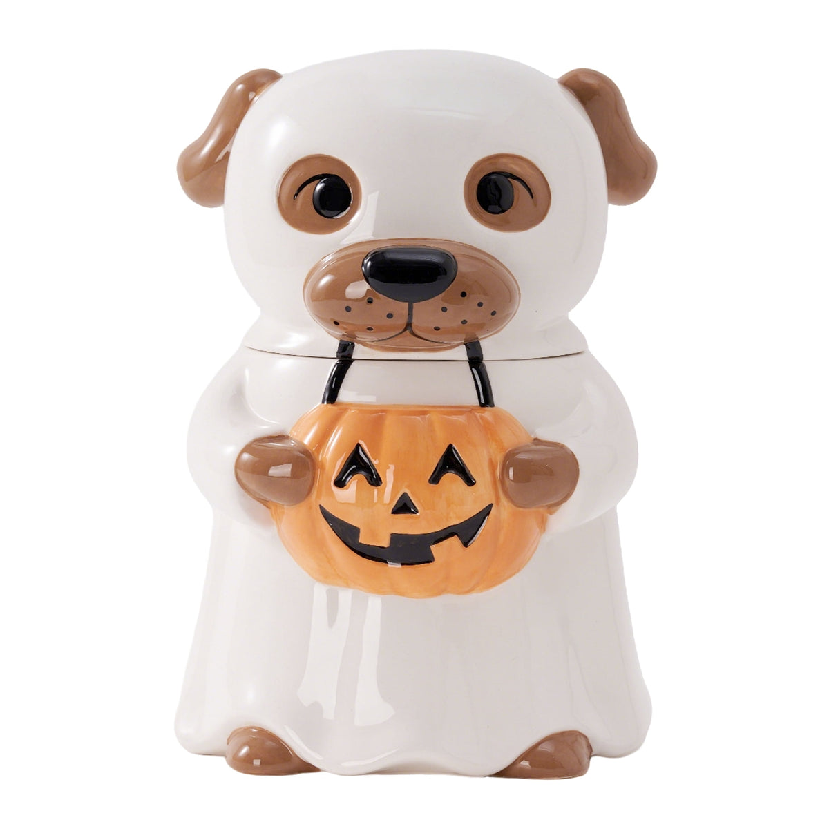 Way to Celebrate Halloween Ghost Dog Ceramic Cookie Jar
