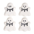 Way to Celebrate Halloween Ghost Stoneware Appetizer Plates, 4-Pack