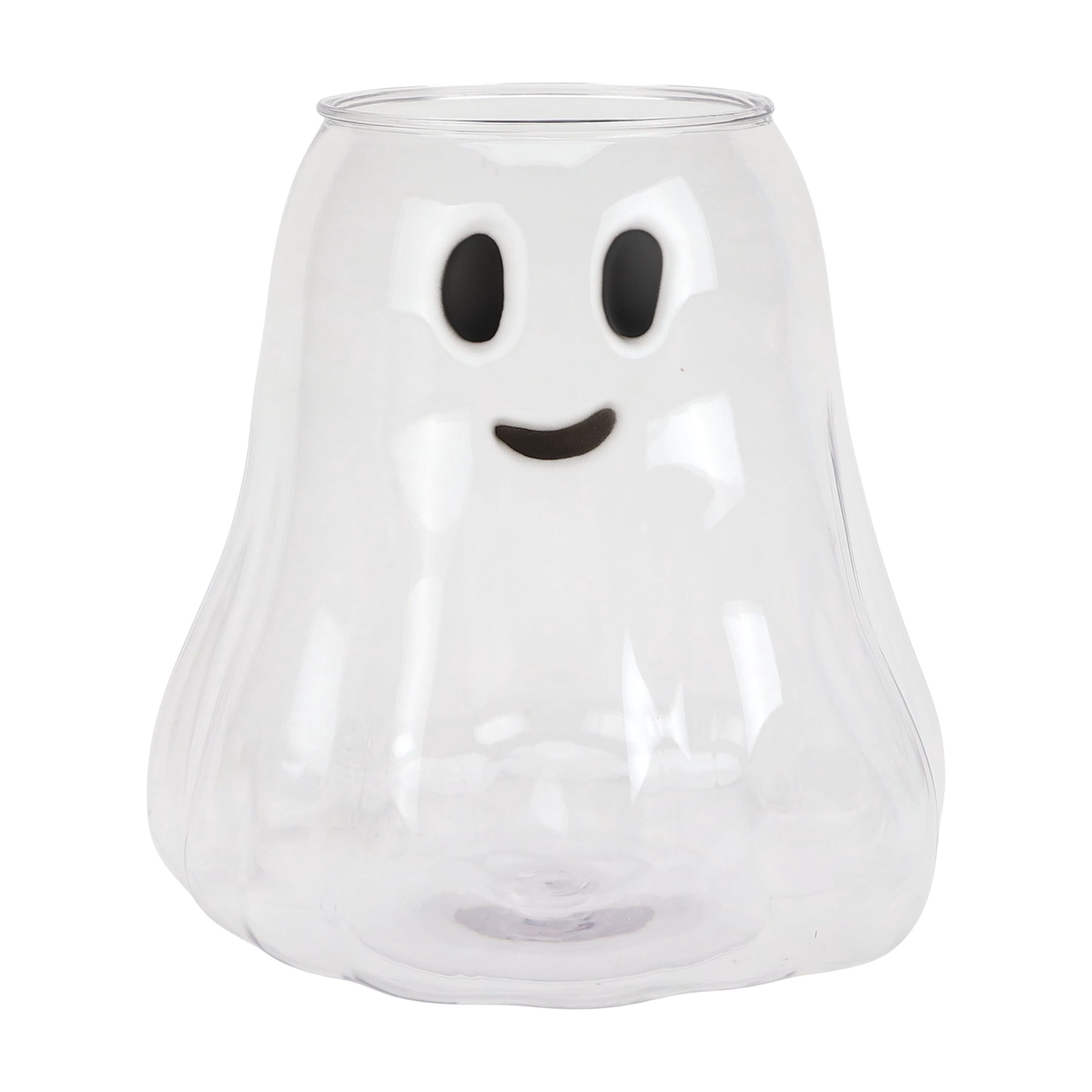 Way to Celebrate Halloween Clear Iridescent Acrylic Ghost Bucket, 4.5 qt