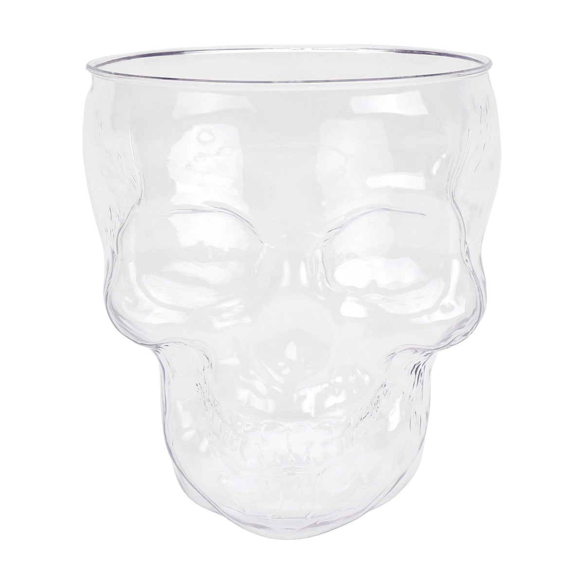 Way to Celebrate Halloween Clear Acrylic Skull Bowl, 4.5 qt