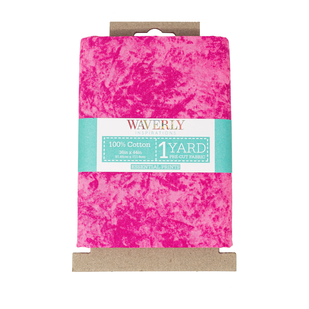 Waverly Inspirations 1 Yard Cut 100% Cotton Sewing & Craft Fabric, Batik Magenta, 44 in Wide