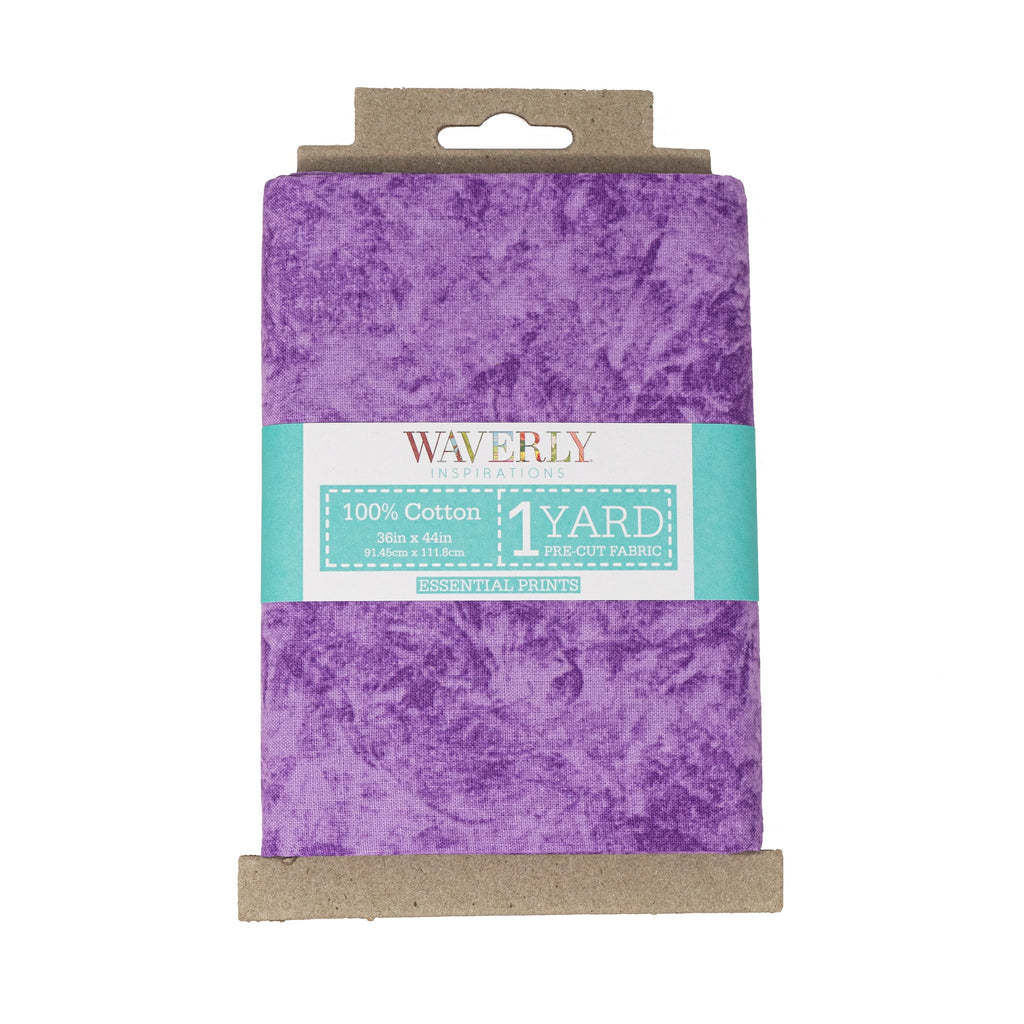 Waverly Inspirations 1 Yard Cut 100% Cotton Print Fabric, Batik Wisteria, 44 in Wide, for Quilting & Sewing