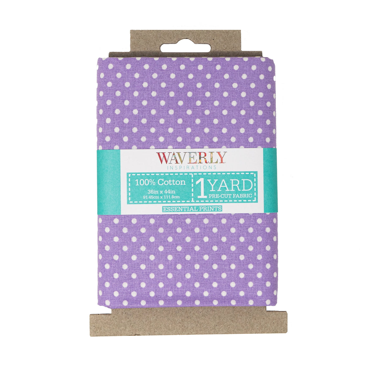 Waverly Inspirations 100% Cotton Prints Fabric, Dot Lilac, 1 Yard Precut, 44 in Wide