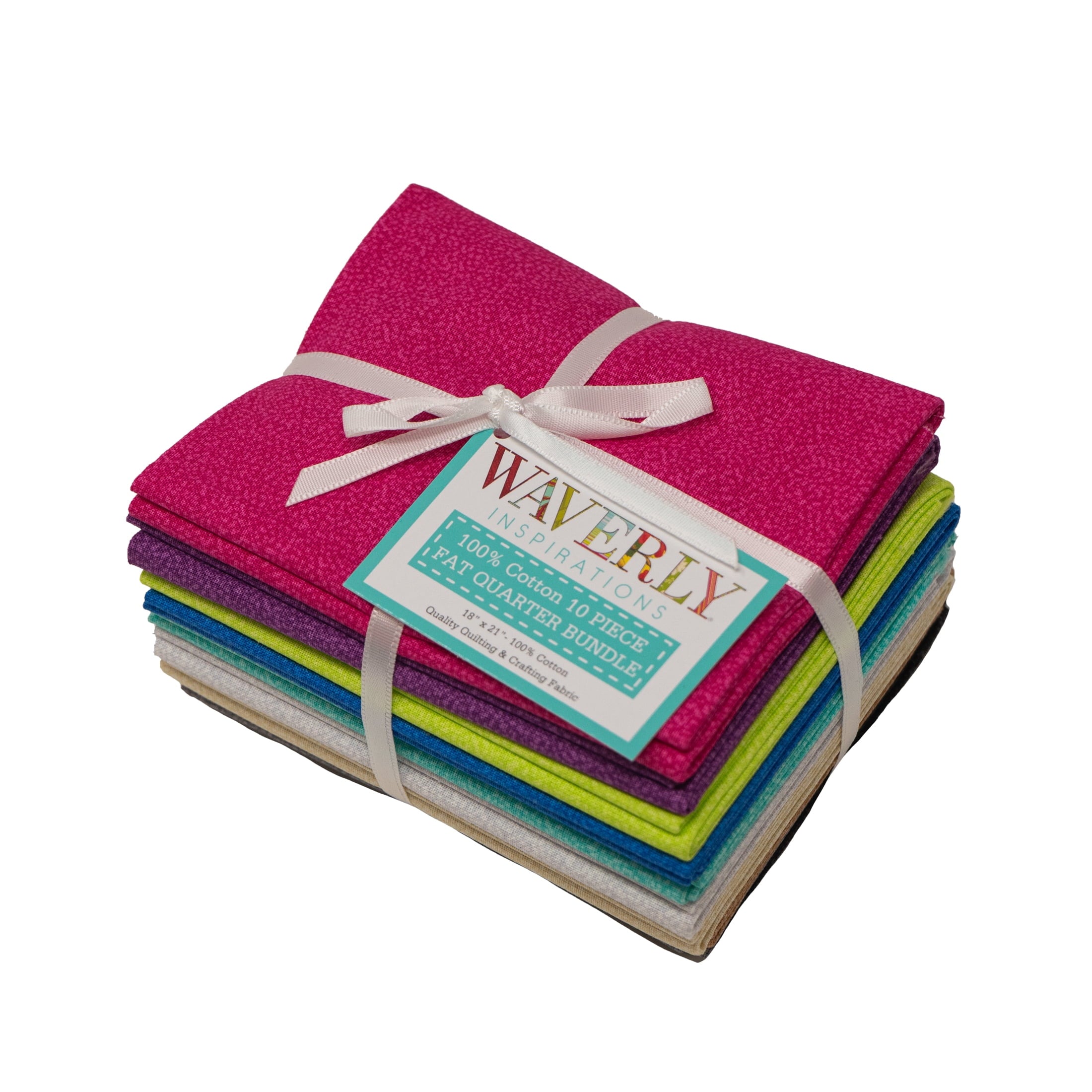 Waverly Inspirations Sewing & Craft Fabric Bundle, 100% Cotton, Multicolor, 21 in x 18 in, 10 Pieces