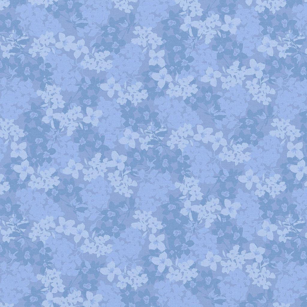 Waverly Inspirations 1 Yard 100% Cotton Eva's Blooms, Marina, 44" Wide for Quilting & Sewing